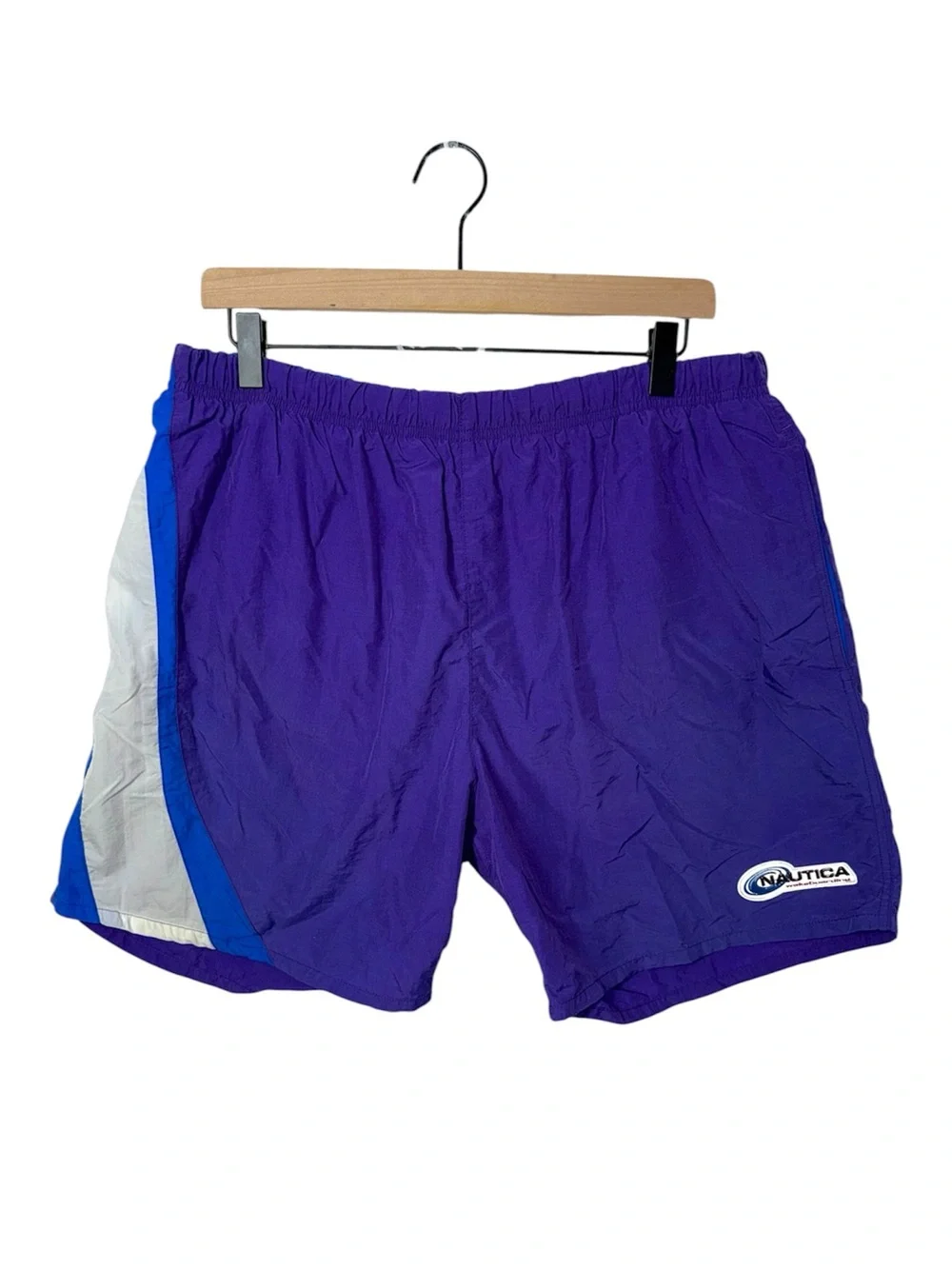 Vtg Y2K Nautica Swim Trunks Mens Hoochie Daddy Board Shorts 90s coded BeachRetro